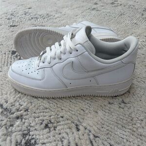 Nike Air Force 1 '07 Men's Leather Sneakers White Size 10 315122-111 Low Top